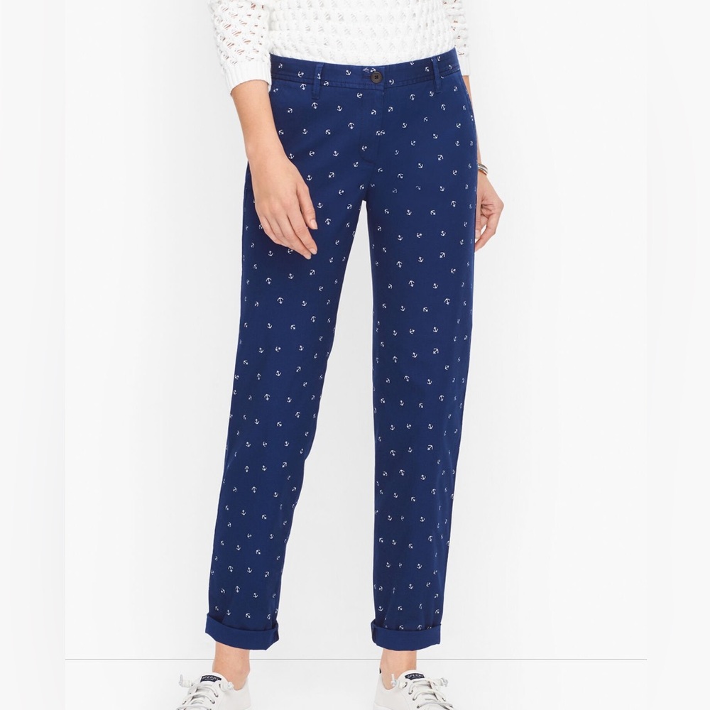 📣 SOLD 📣 Talbots | RELAXED CHINOS - ANCHOR PRINT